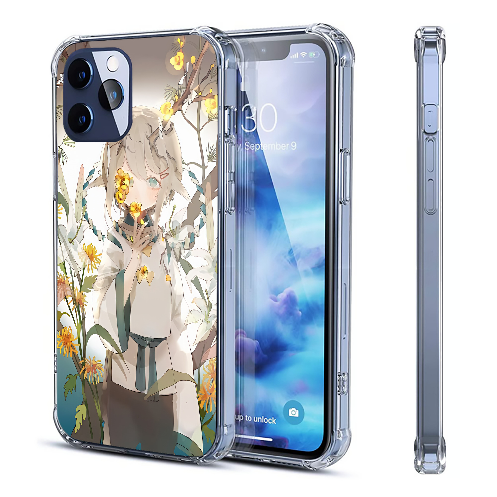 （画像用） 刀剣乱舞 Touken Ranbu 【iPhone 12シリーズ対応】透明スマホケース（クリアソフトケース）